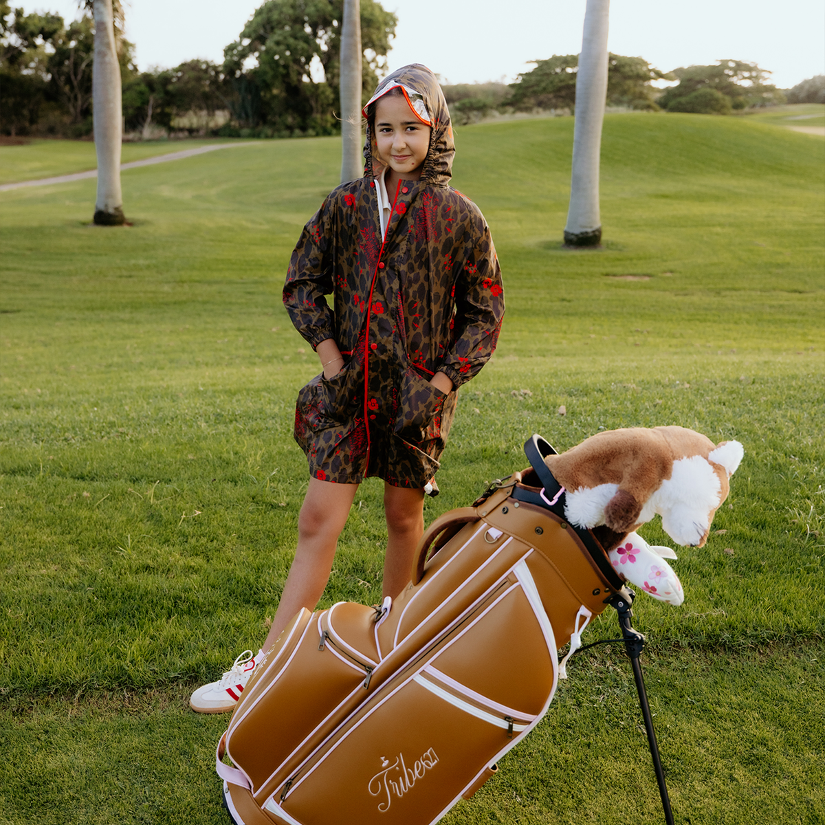 Packable Rain Jacket - Foxy Cheetah