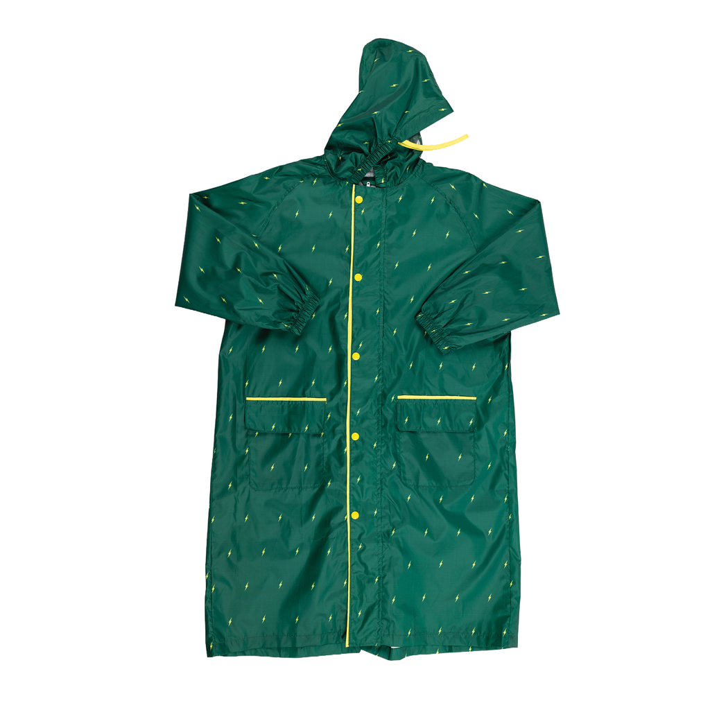 Packable Rain Jacket - Green Lightning